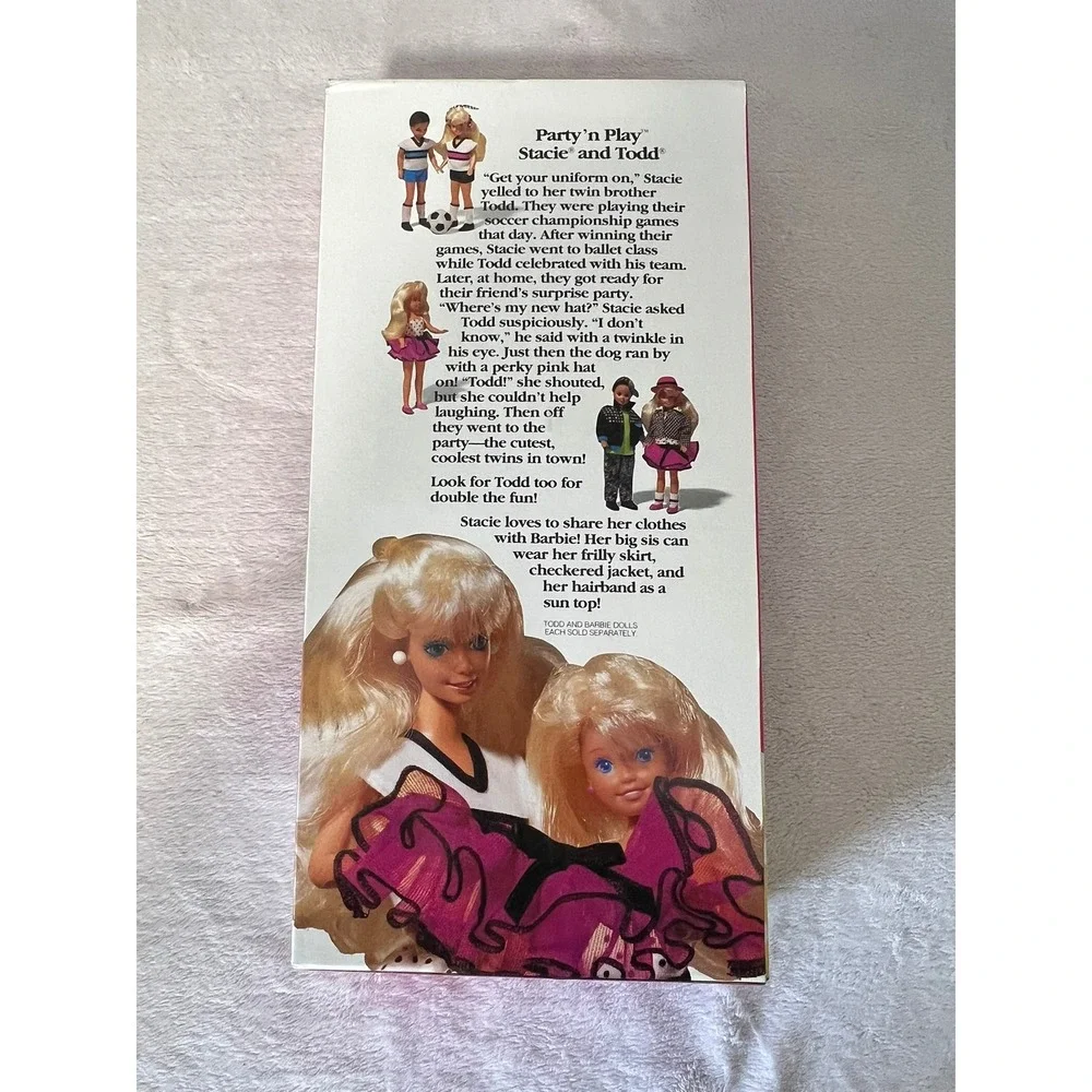 Barbie Party 'n Play Stacie & Todd Twins Set 1992 NIB Vintage Minor Box Wear VTG
